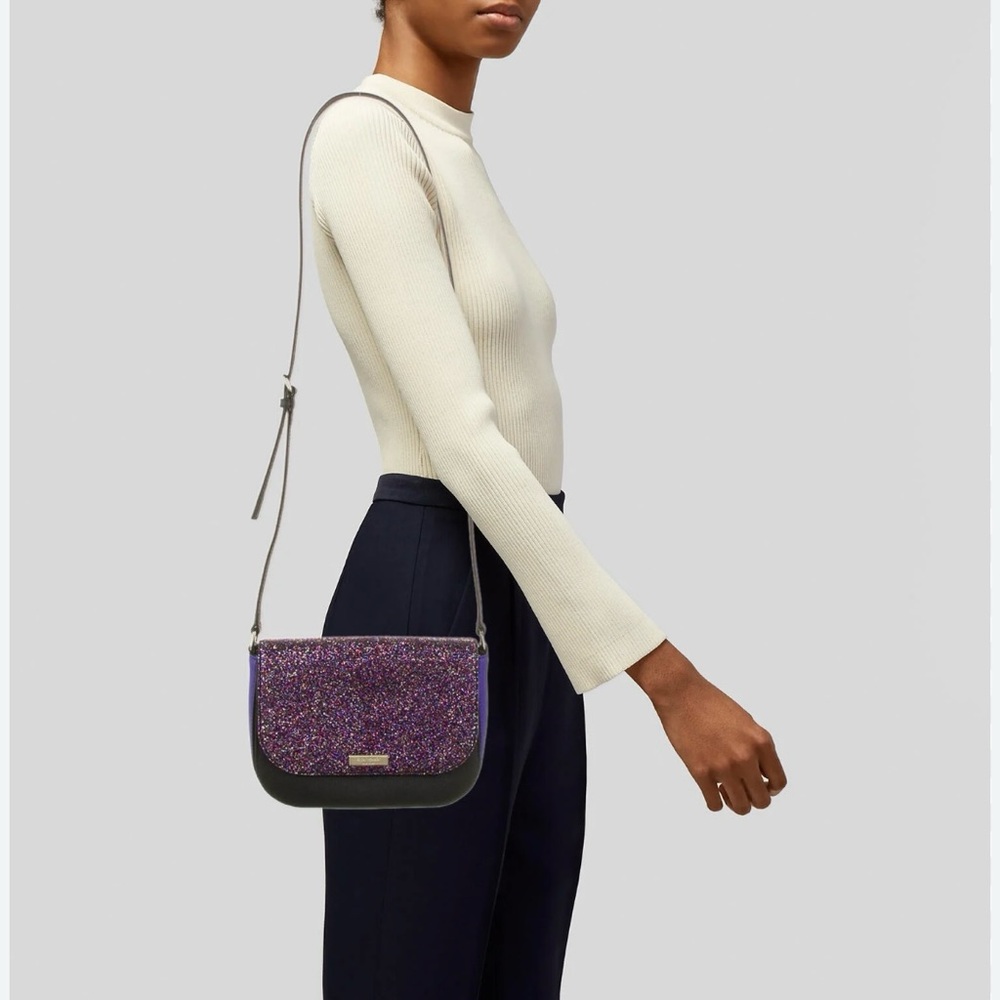 Kate Spade New York Laurel way Glitter Carsen Crossbody Bag - Picture 2 of 15